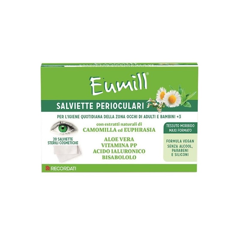 Eumill salviette perioculari 20 pezzi