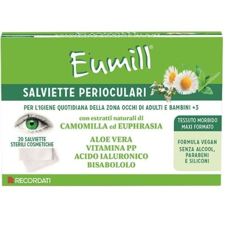 Eumill salviette perioculari 20 pezzi