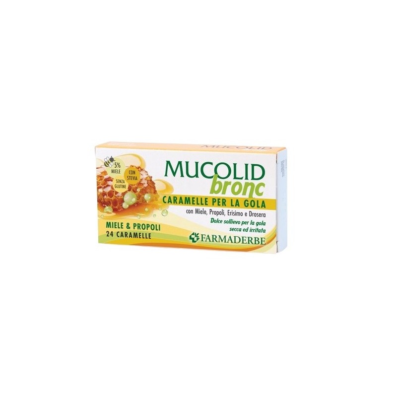 Mucolid bronc miele & propoli 24 caramelle Mucolid bronc miele & propoli 24 caramelle