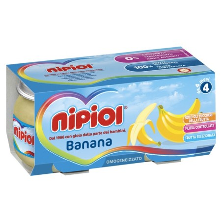Nipiol omogeneizzato banana 2 x 80 g