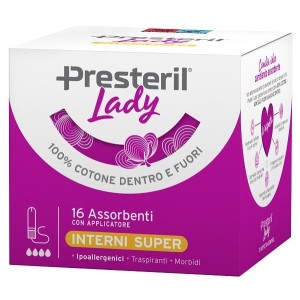 Lady presteril assorbente interno compact super plus 16 pezzi