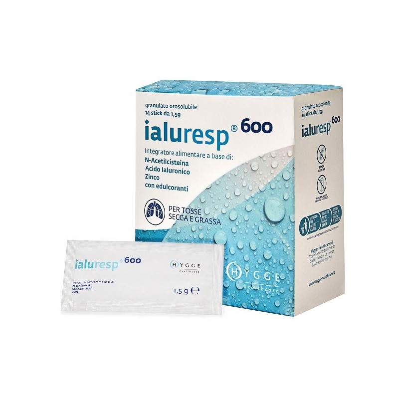 Ialuresp 600 granulato orosolubile 14 stick