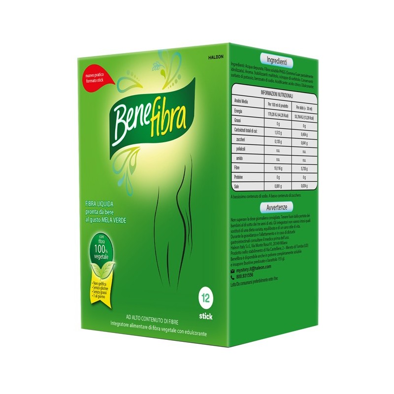 Benefibra liquida 12 stick da 30 ml