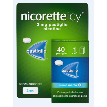 Nicoretteicy 40 pastiglie 2 mg Nicoretteicy 40 pastiglie 2 mg