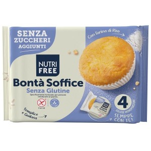 Nutrifree bonta' soffice senza zuccheri aggiunti 4 pezzi da35 g