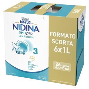 Nidina optipro 3 liquido 6 pezzi da 1 litro
