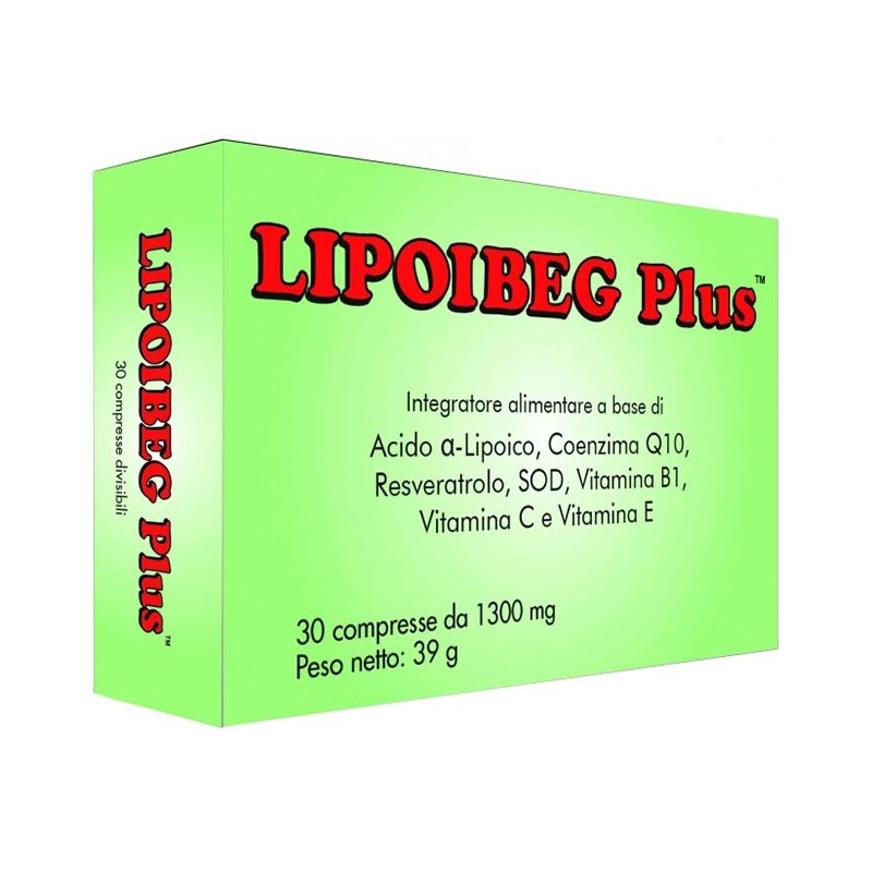 Lipoibeg plus 30 compresse da 1300 mg Lipoibeg plus 30 compresse da 1300 mg
