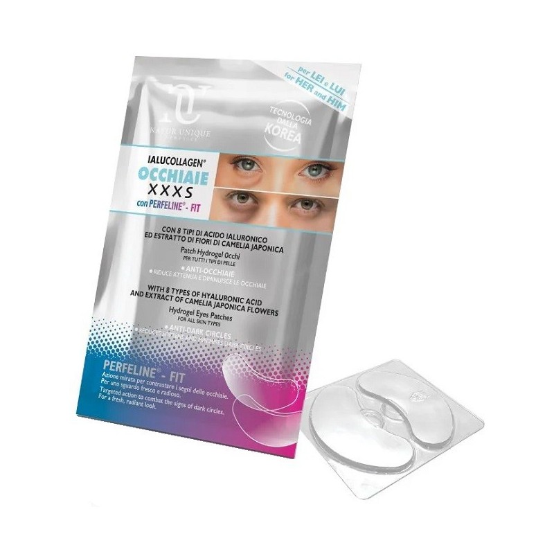 Natur unique ialucollagen occhiaie xxxs patch hydrogel 2 pezzi