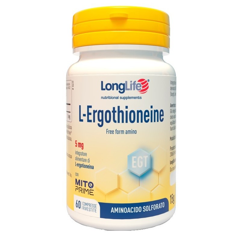 Longlife l-ergothioneine 60 compresse Longlife l-ergothioneine 60 compresse