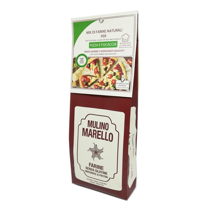 Mix di farine naturali per pizza e focaccia 500 g Mix di farine naturali per pizza e focaccia 500 g