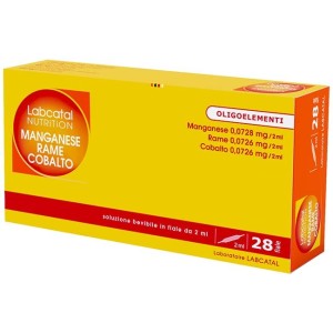 Labcatal nutrition manganese rame e cobalto 28 fiale