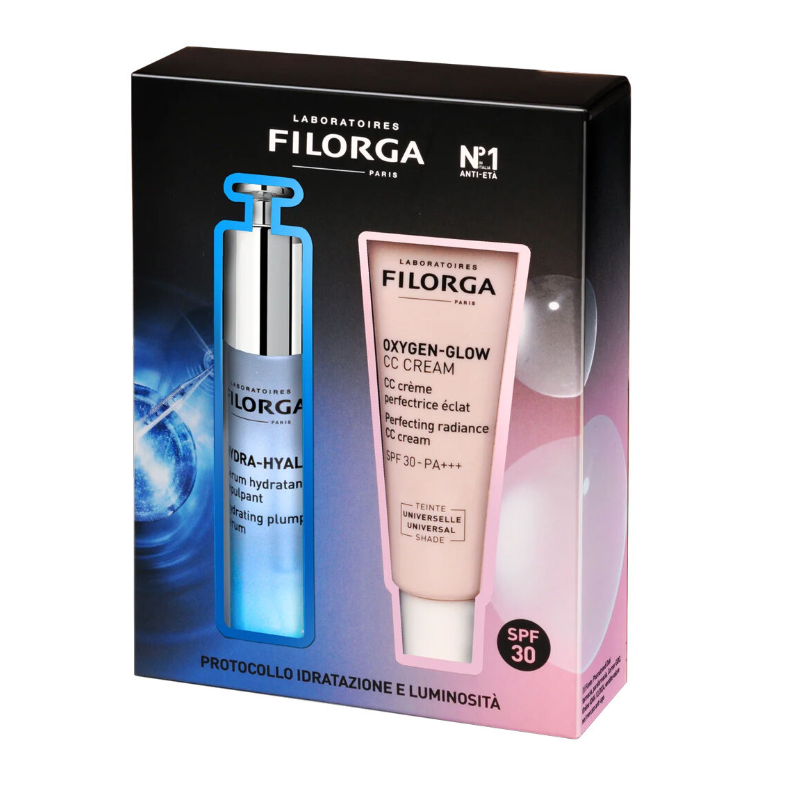 Filorga coffret hydra hyal serum 30 ml + oxygen glow cc cream 40 ml