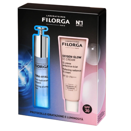 Filorga coffret hydra hyal serum 30 ml + oxygen glow cc cream 40 ml