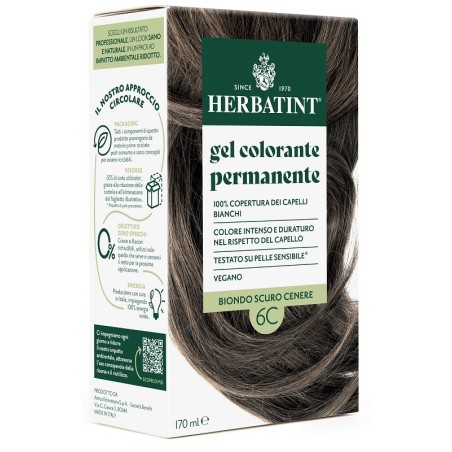 Herbatint 6c biondo scuro cenere 170 ml