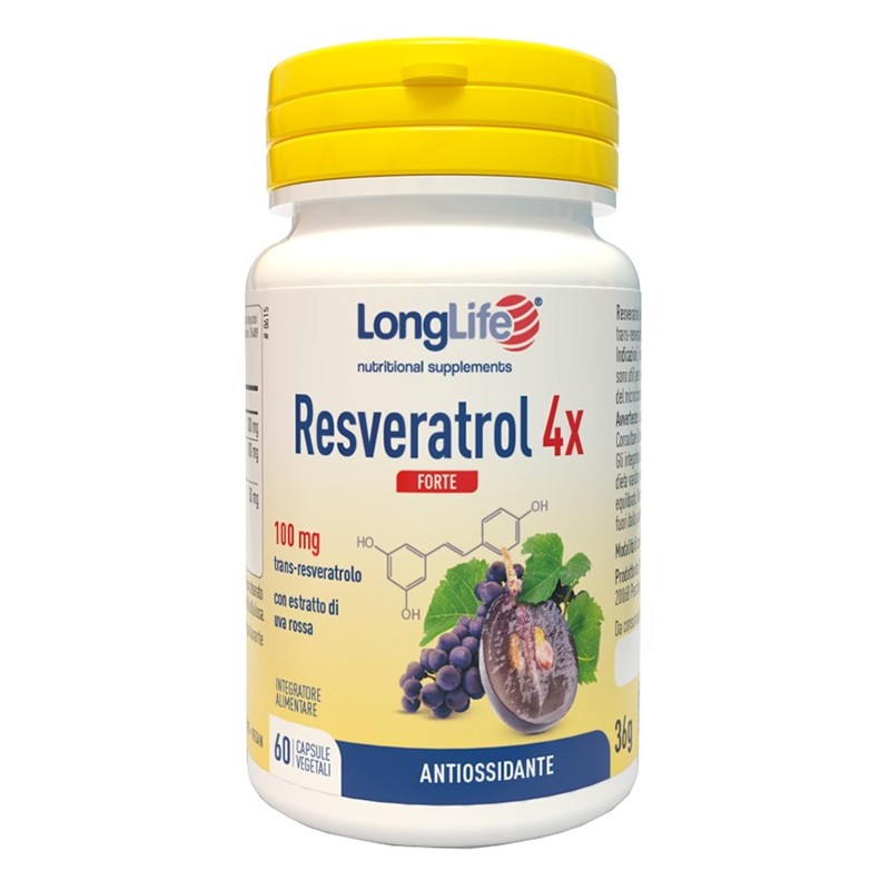 Longlife resveratrol 4x forte 60 capsule