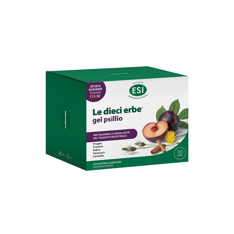 Esi le dieci erbe gel psillio 30 bustine