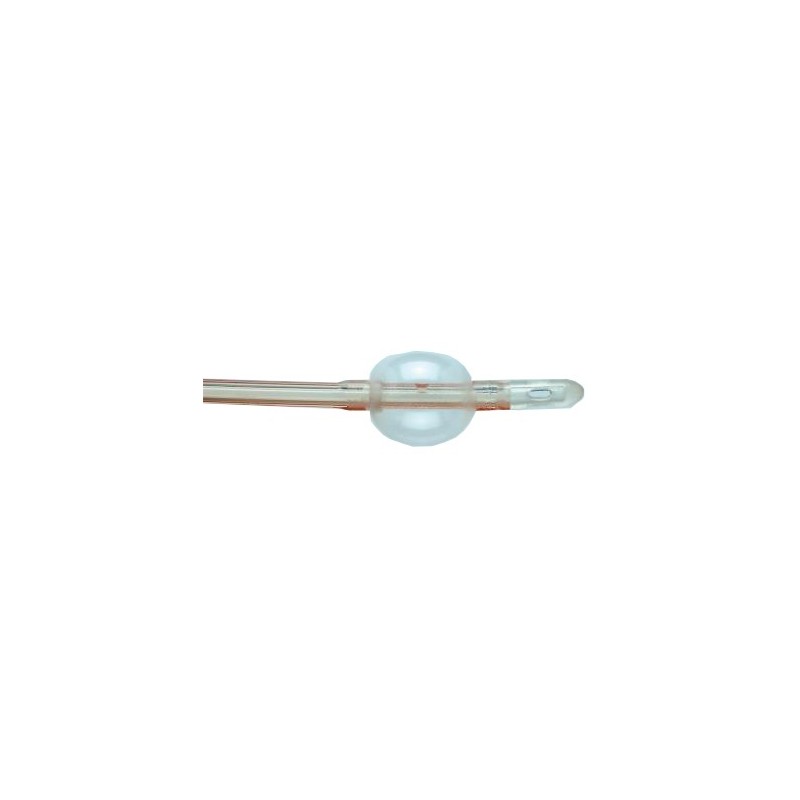 Catetere folysil scanalato in silicone lunghezza 40 cm 2vie2 fori linea radiopaca con palloncino 15 ml valvola gialla ch20 1 pez