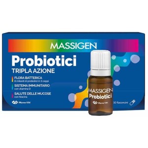 Massigen probiotici 10 flaconcini x 8 ml prezzo pieno