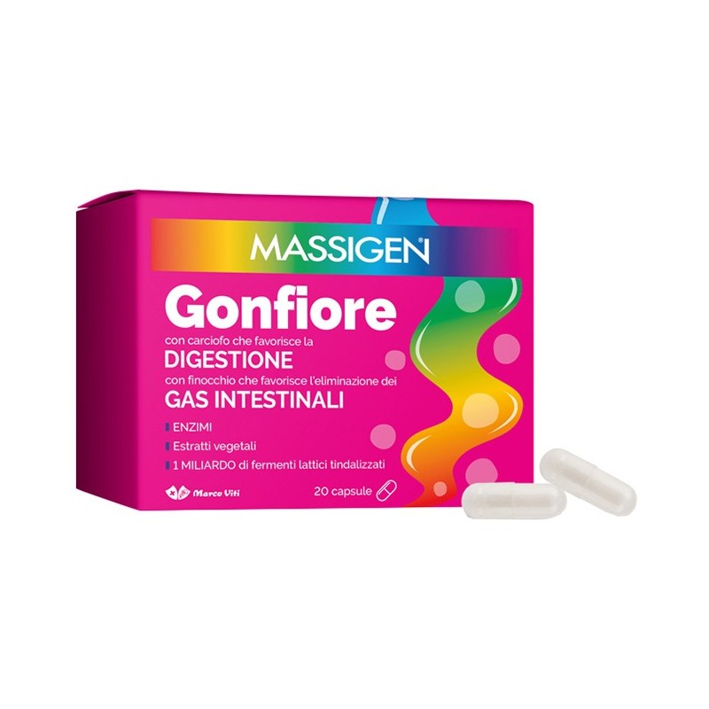 Massigen gonfiore 20 capsule