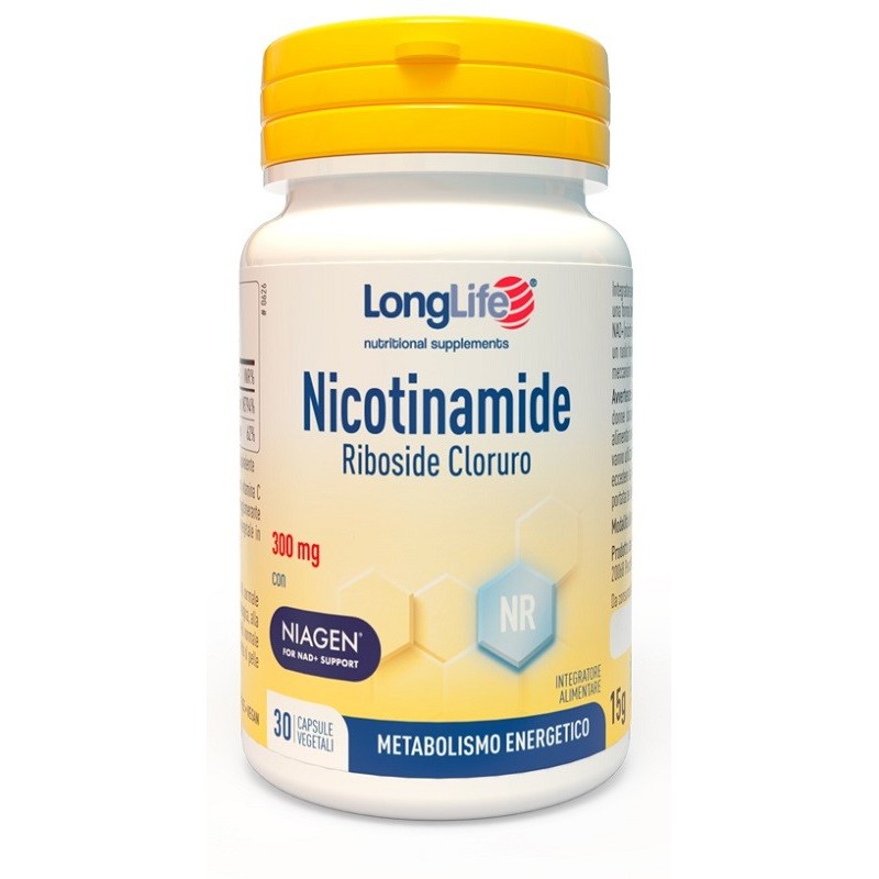 Longlife nicotinamide riboside cloruro 30 capsule Longlife nicotinamide riboside cloruro 30 capsule