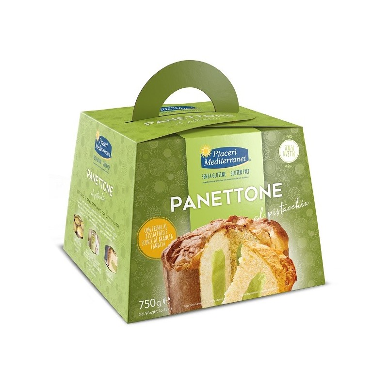 Piaceri mediterranei panettone al pistacchio 750 g Piaceri mediterranei panettone al pistacchio 750 g
