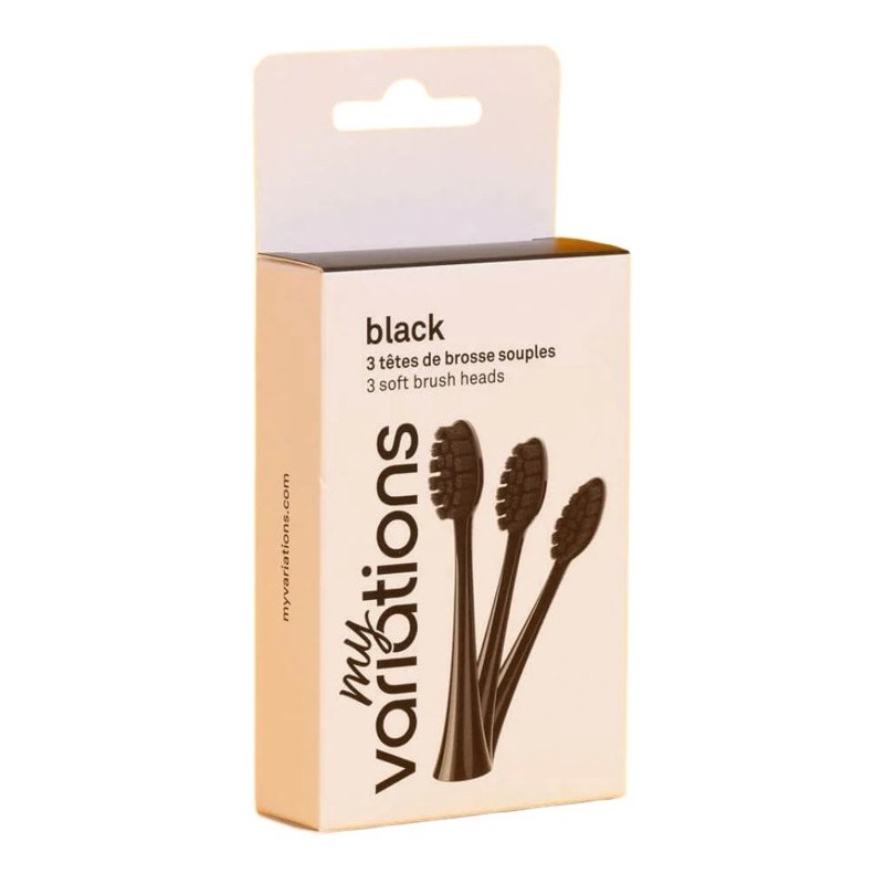 Myvariations pack 3 testine spazzolino nere Myvariations pack 3 testine spazzolino nere