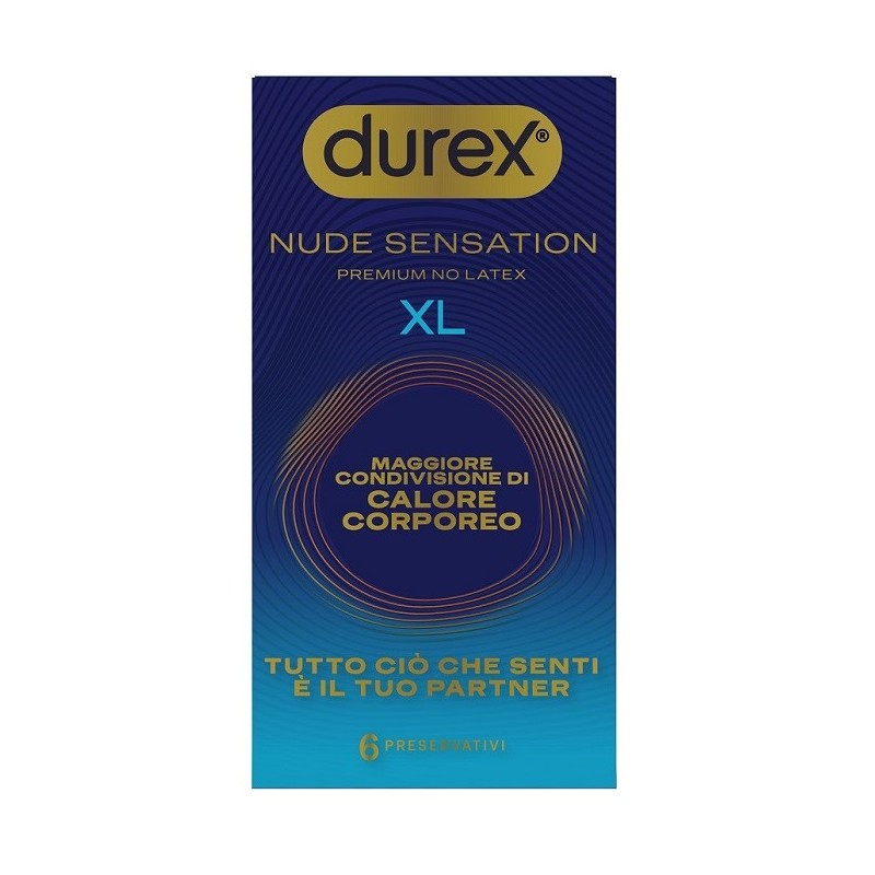 Preservativo durex nude sensation xl 6 pezzi