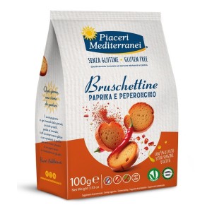 Piaceri mediterranei bruschettine paprika e peperoncino 100g