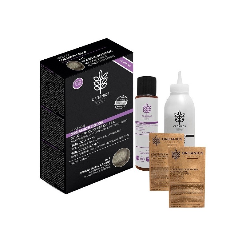 Organics pharm organic color 6/1 biondo scuro cenere