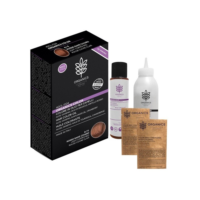 Organics pharm organic color 6/4 rosso rame chiaro