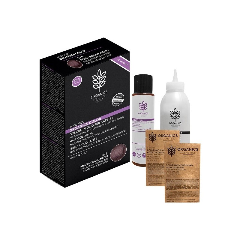 Organics pharm organic color 5/5 rosso mogano medio
