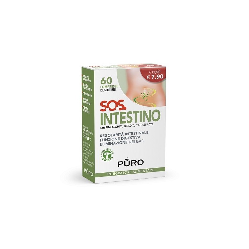 Puro sos intestino 60 compresse deglutibili