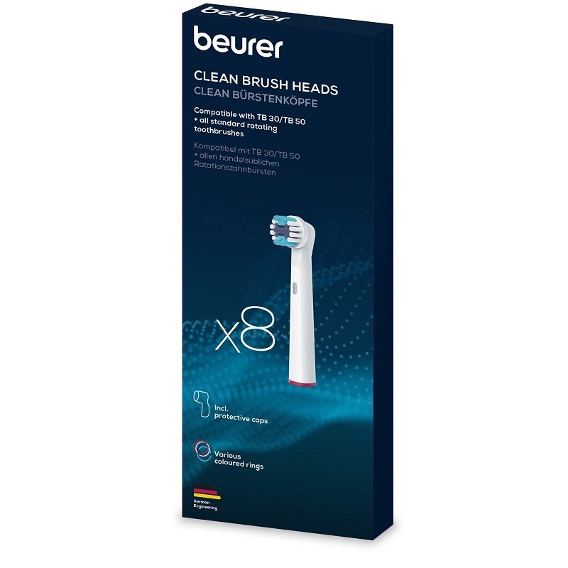 Tb clean testine spazzolini elettrici 8 pezzi