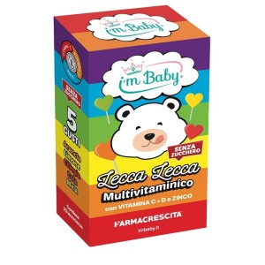 Imbaby lecca lecca multivitaminico + vitamina c d + zinco 20pezzi
