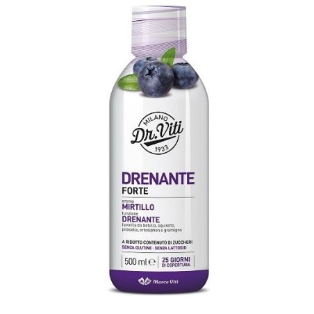 Dr viti drenante forte mirtillo 500 ml senza zuccheri