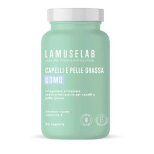 Lamuselab capelli pelle grassa uomo 90 capsule