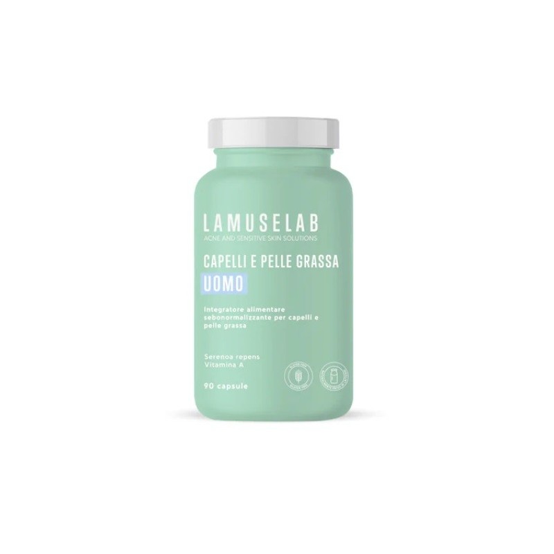 Lamuselab capelli pelle grassa uomo 90 capsule Lamuselab capelli pelle grassa uomo 90 capsule