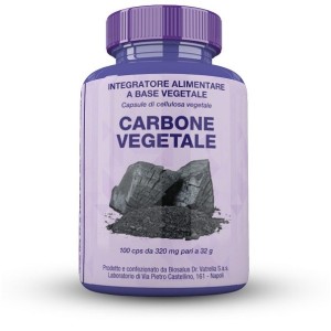Carbone vegetale 100 capsule 32 g