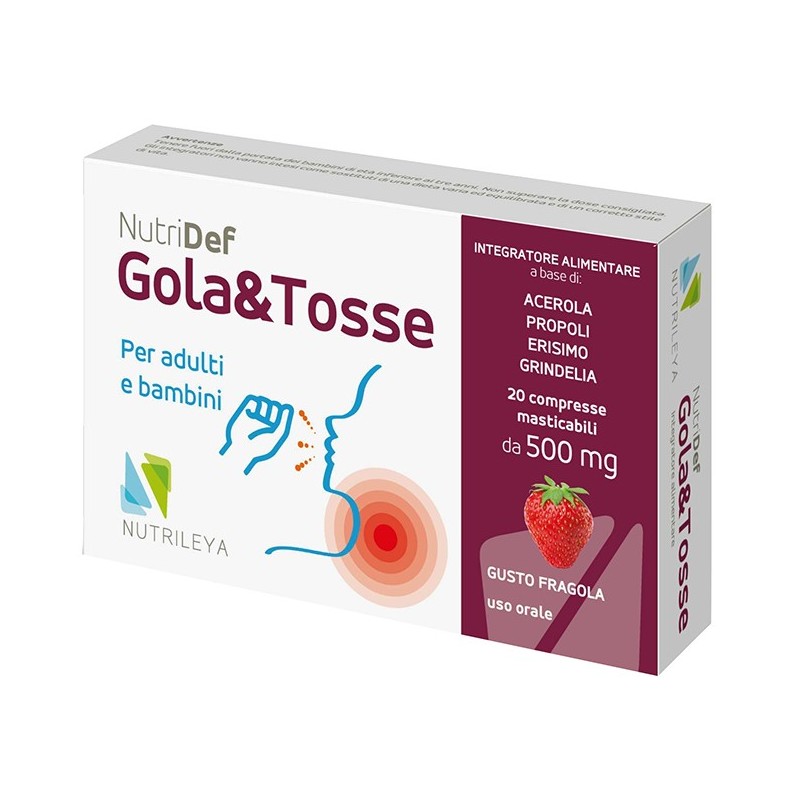 Nutridef gola&tosse 20 compresse