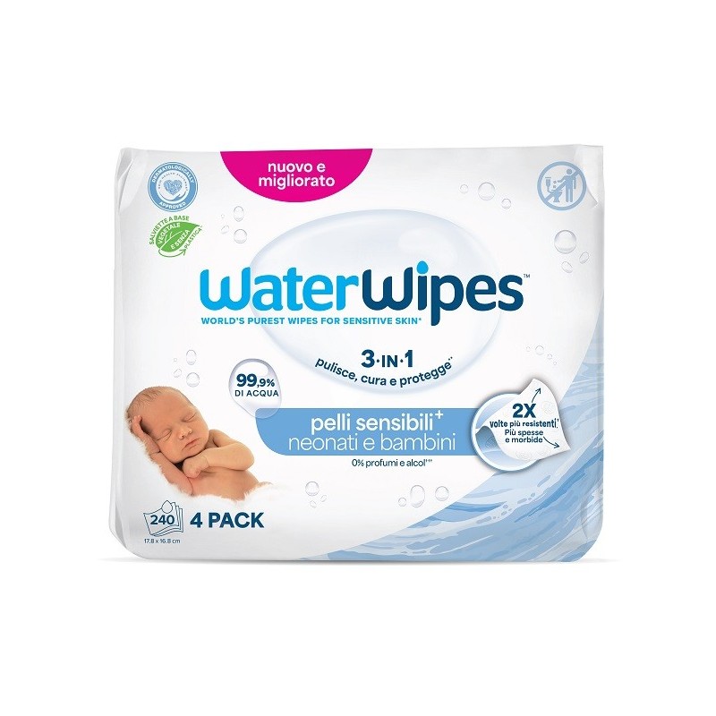 Waterwipes bio 4 x 60 pezzi
