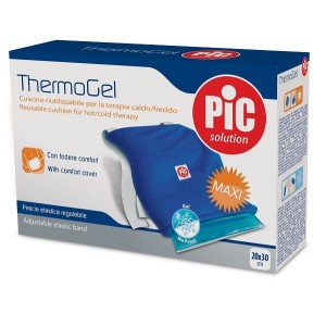 Cuscino thermogel riutilizzabile per terapia caldo freddo cm20x30 con fodera fascia elastica itc