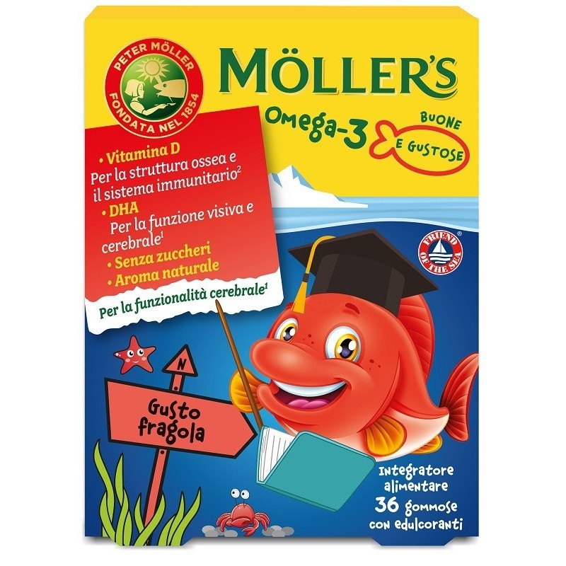Moller's omega 3 jelly fish 36 gommose Moller's omega 3 jelly fish 36 gommose