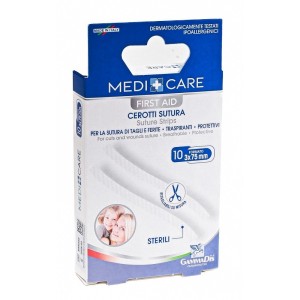 Cerotti sutura sterili 10 pezzi