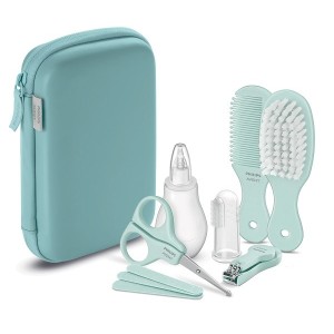 Avent set cura bambino 1 forbicina + 1 limetta + 1 tagliunghie + 1 spazzolino da dito + 1 pettine + 1 spazzola + 1 aspiratore na