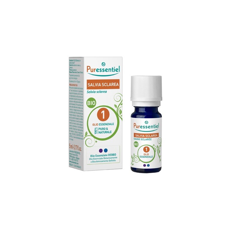 Puressentiel salvia sclarea olio essenziale bio 10 ml