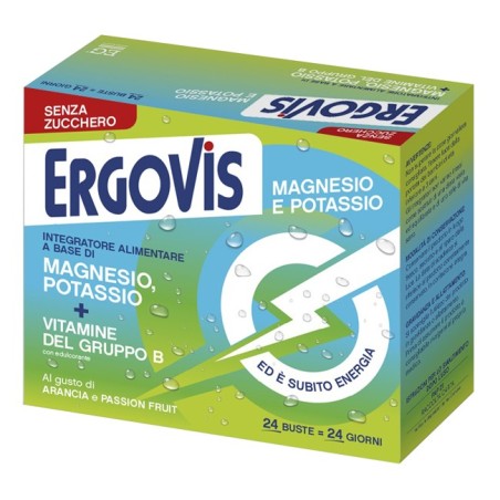 Ergovis mg+k vitamine b senza zucchero 24 bustine