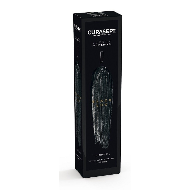 Curasept black luxury whitening dentifricio 75 ml