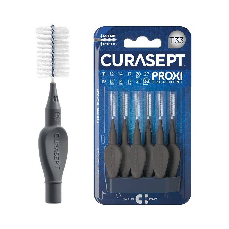 Curasept proxi t33 antracite/anthracite 6 pezzi