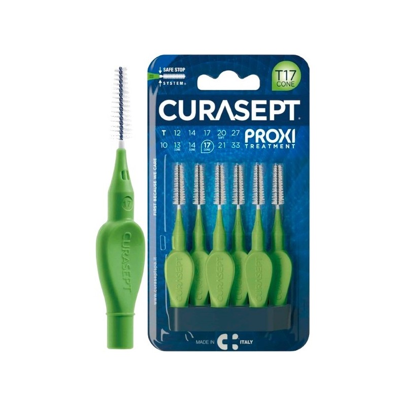 Curasept proxi t17 cone verde/green 6 pezzi