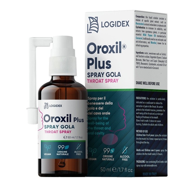 Oroxil plus spray gola cavo orale 50 ml